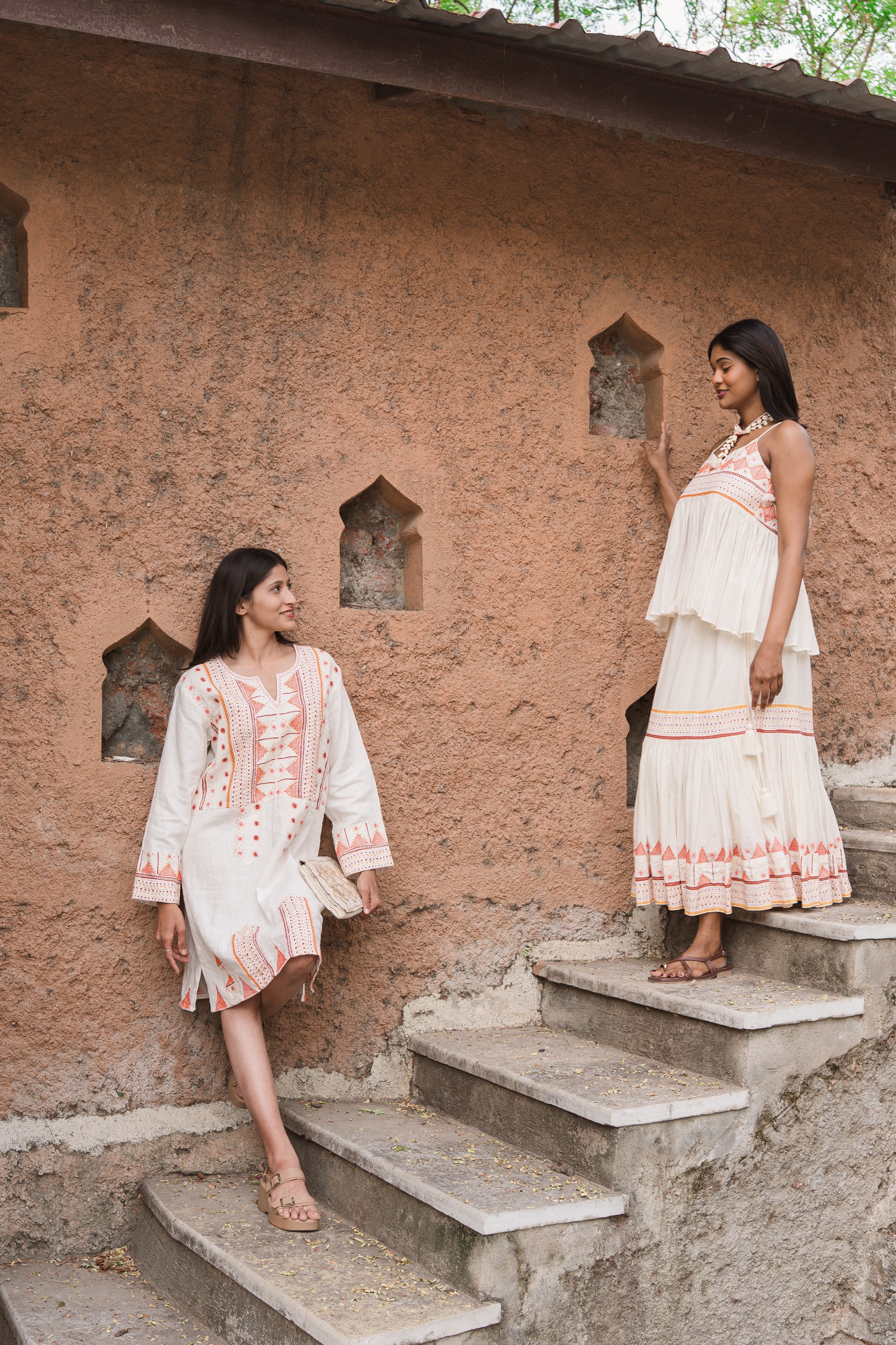 Durga Tunic Shell with Embroidery