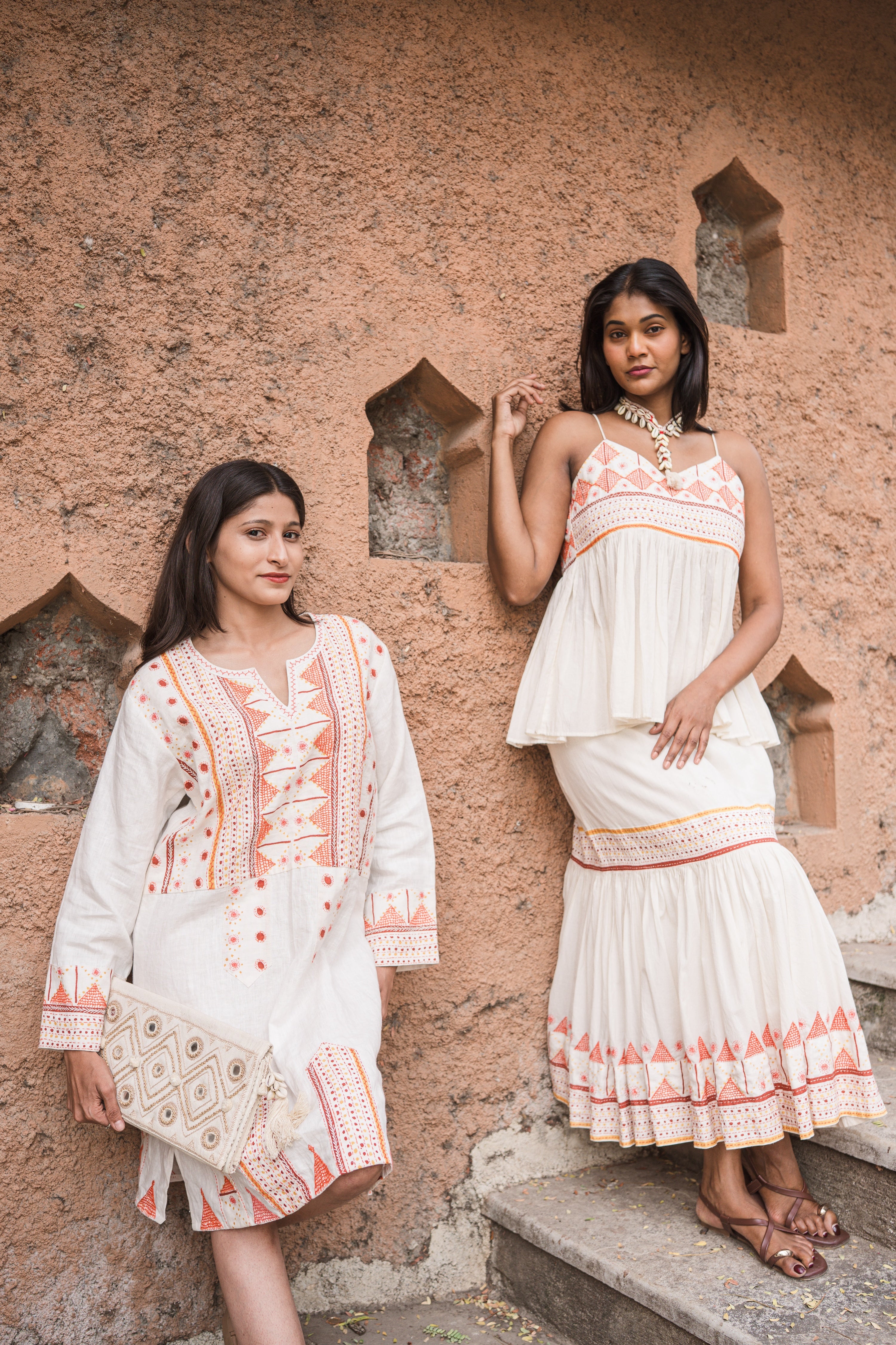 Durga Tunic Shell with Embroidery