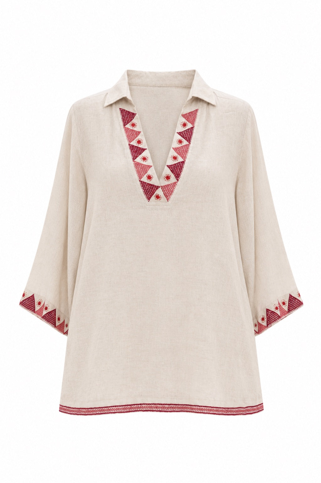 Tahari Linen Blouse