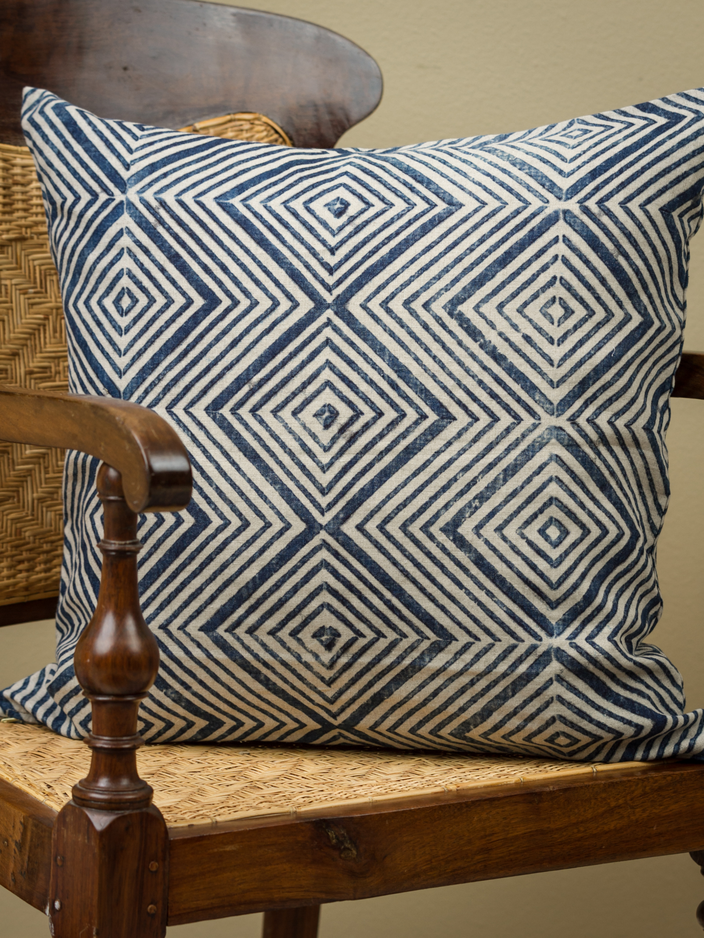 Ashante Indigo Decorative Pillow