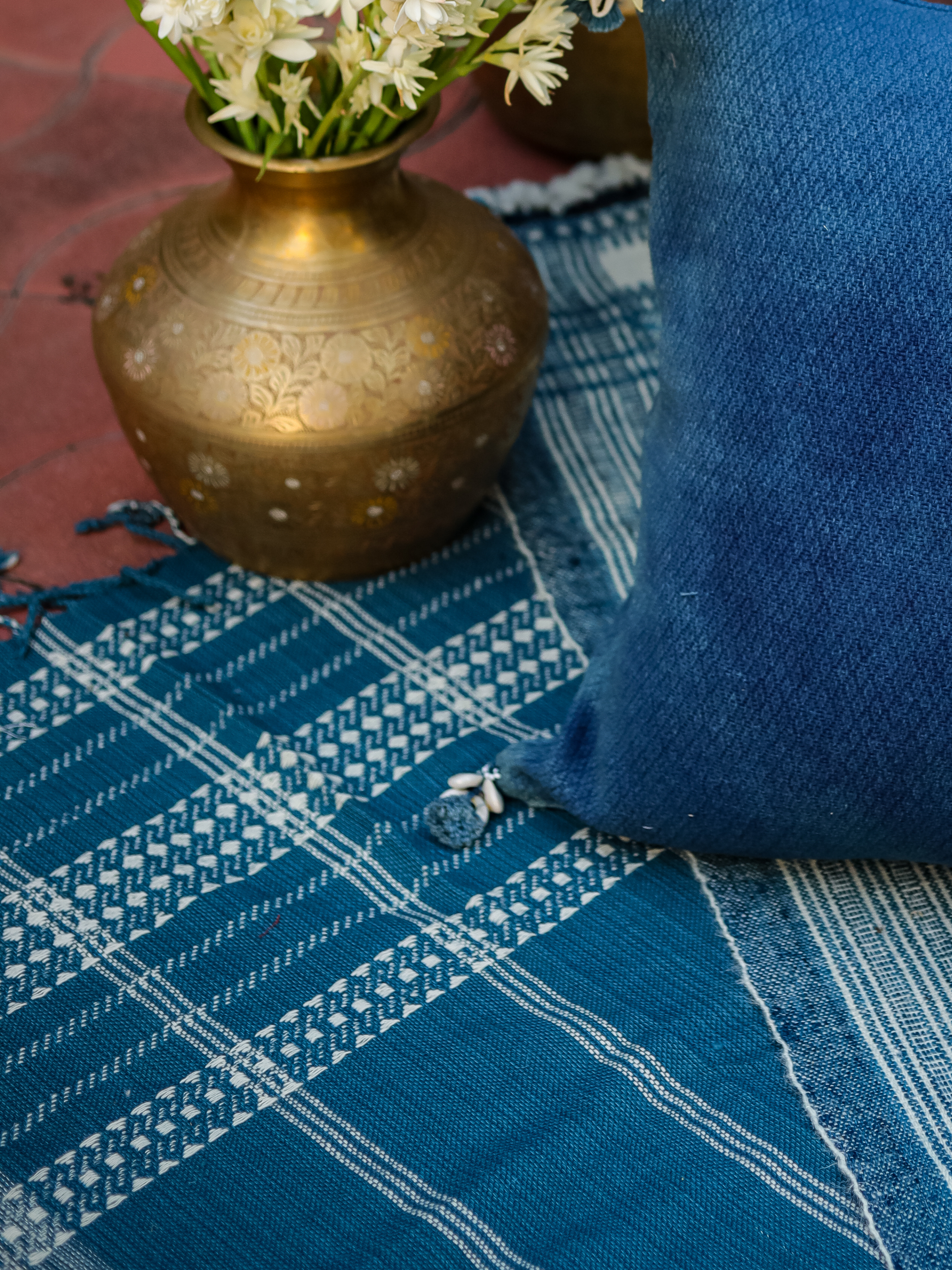 BK Indigo Handwoven Bedspread