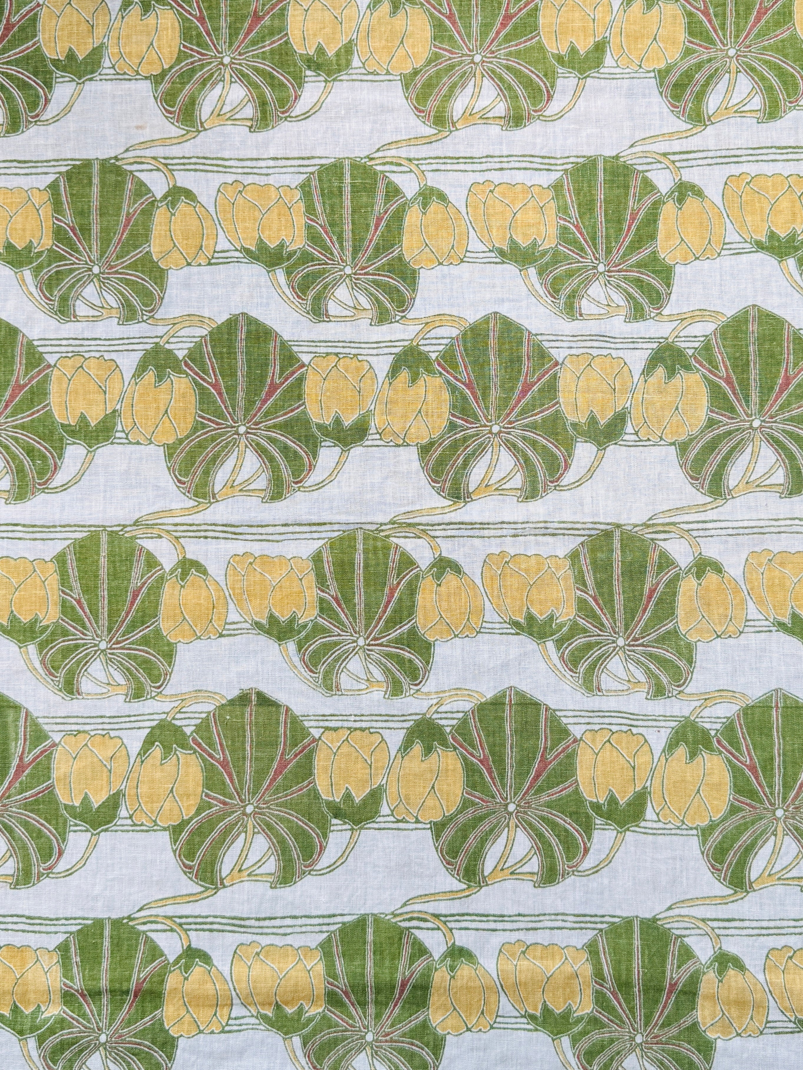 Waterlilies - Pistachio, Naples Yellow & Clay