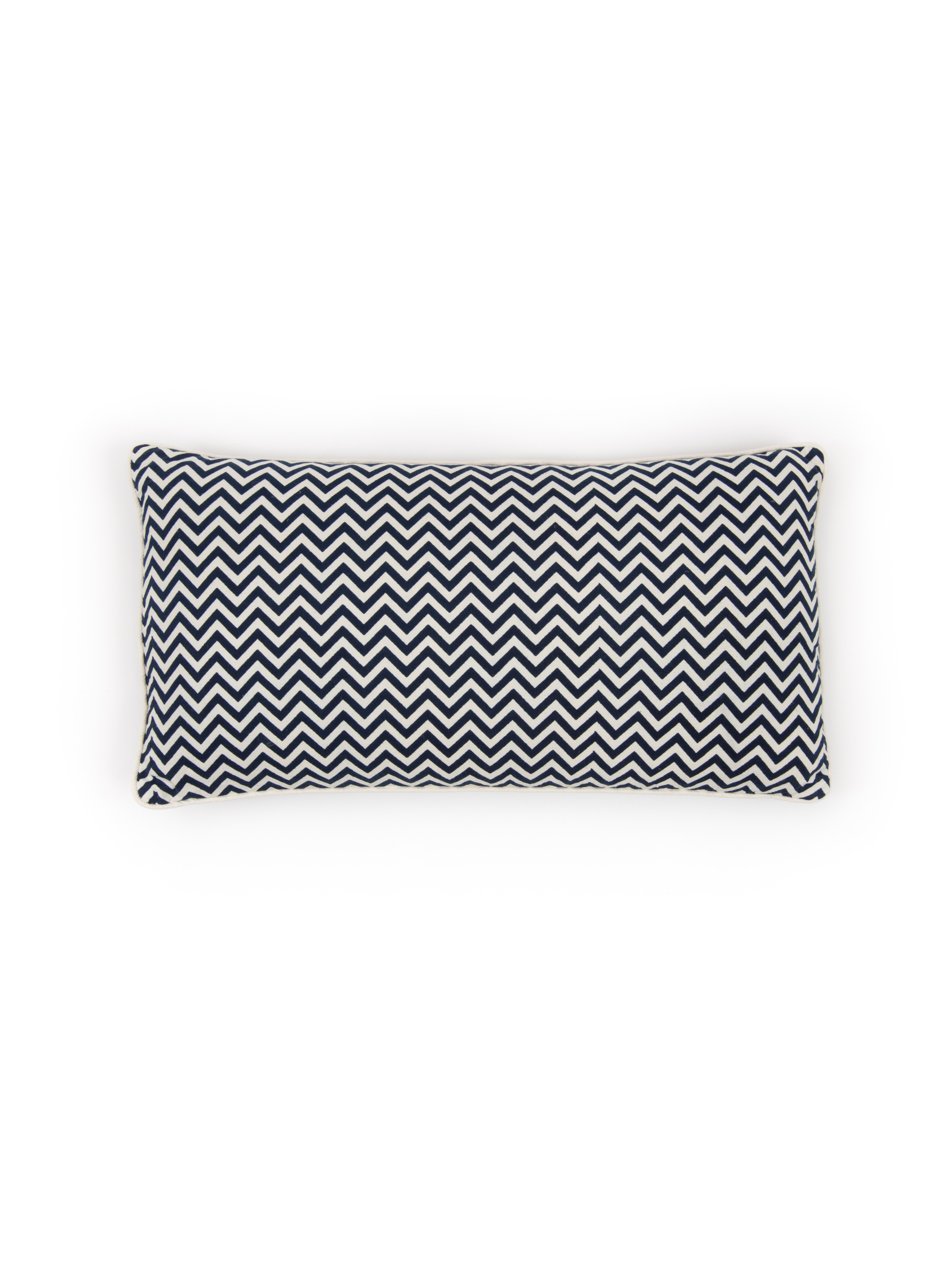 Indigo Chevron Decorative Pillow, no cording