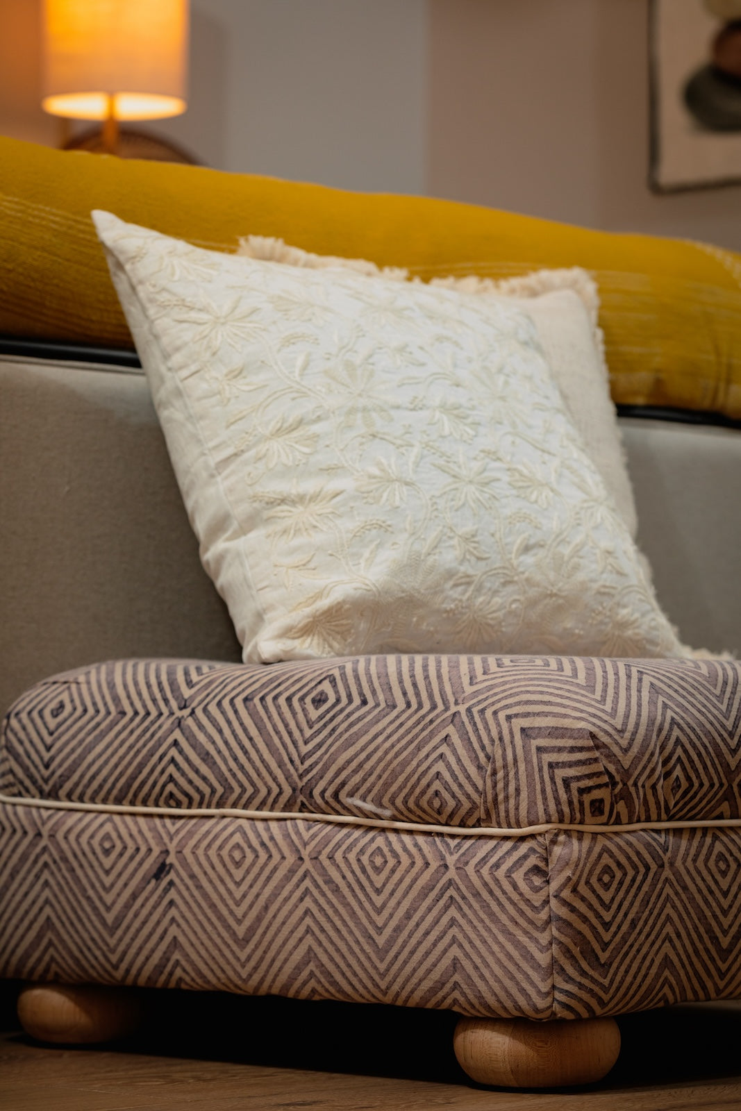 Kamala Embroidered Pillow cover
