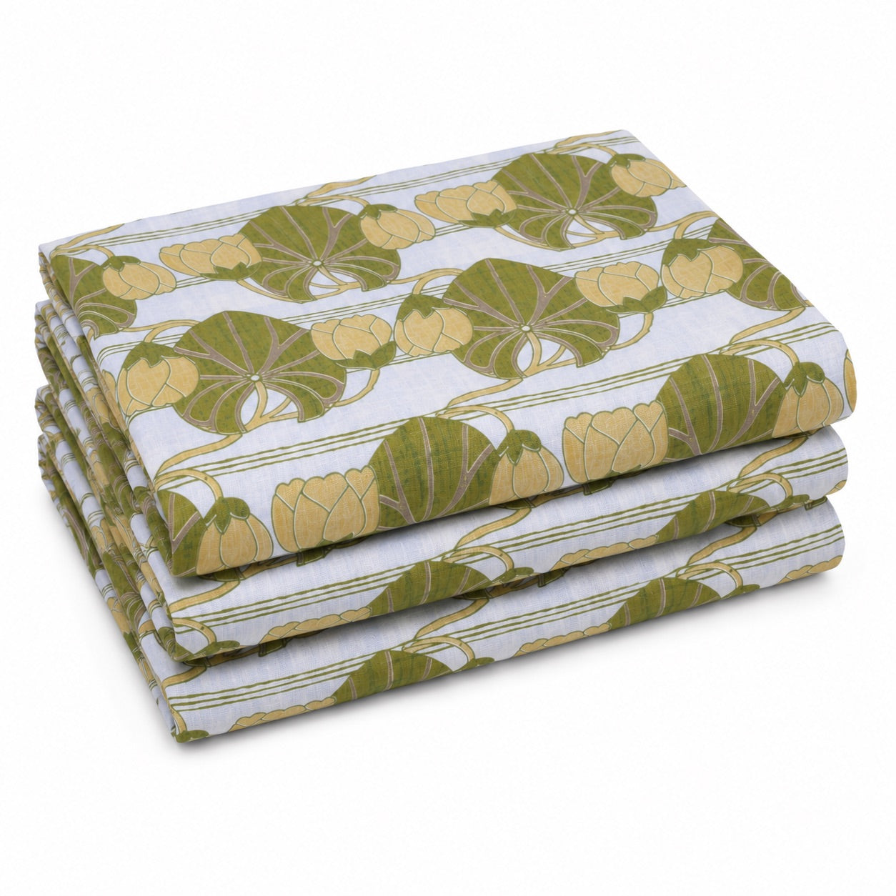 Waterlilies Pistachio Naples Yellow Clay Cacao