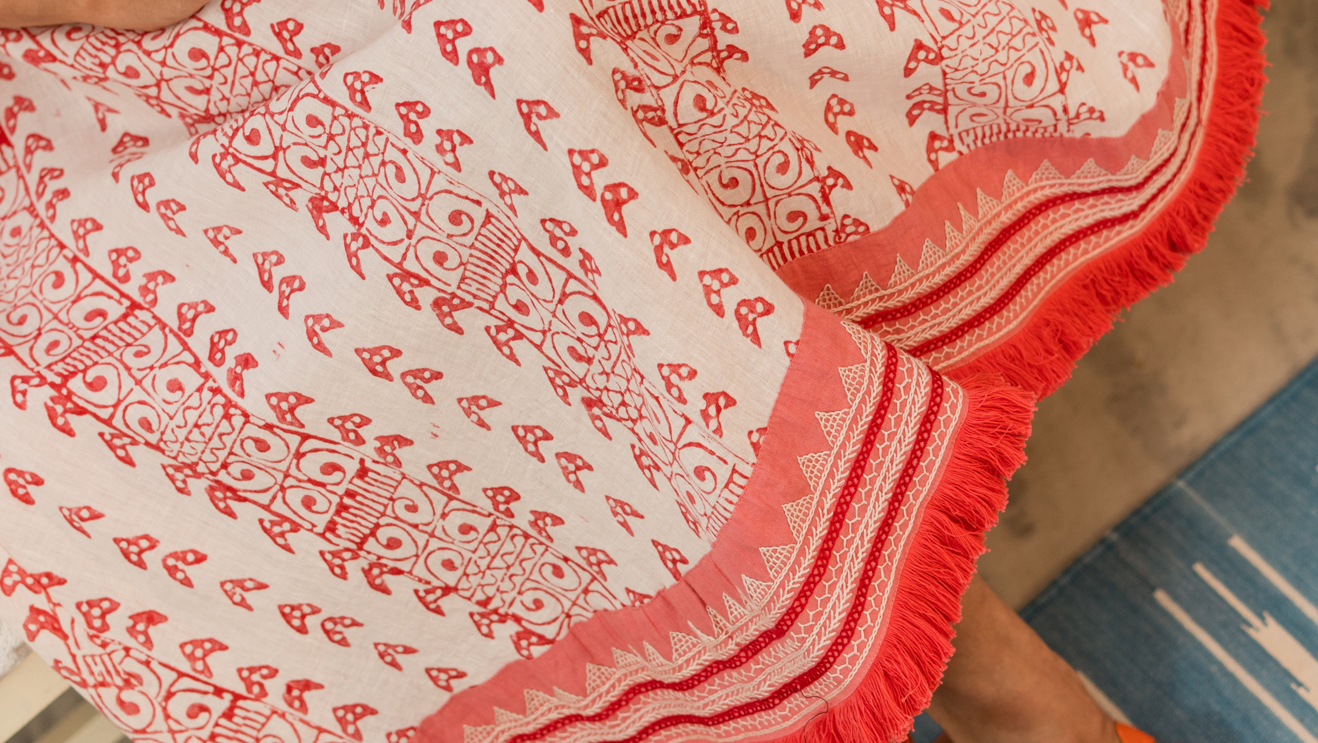 hand blockprinted by alamwar artisans