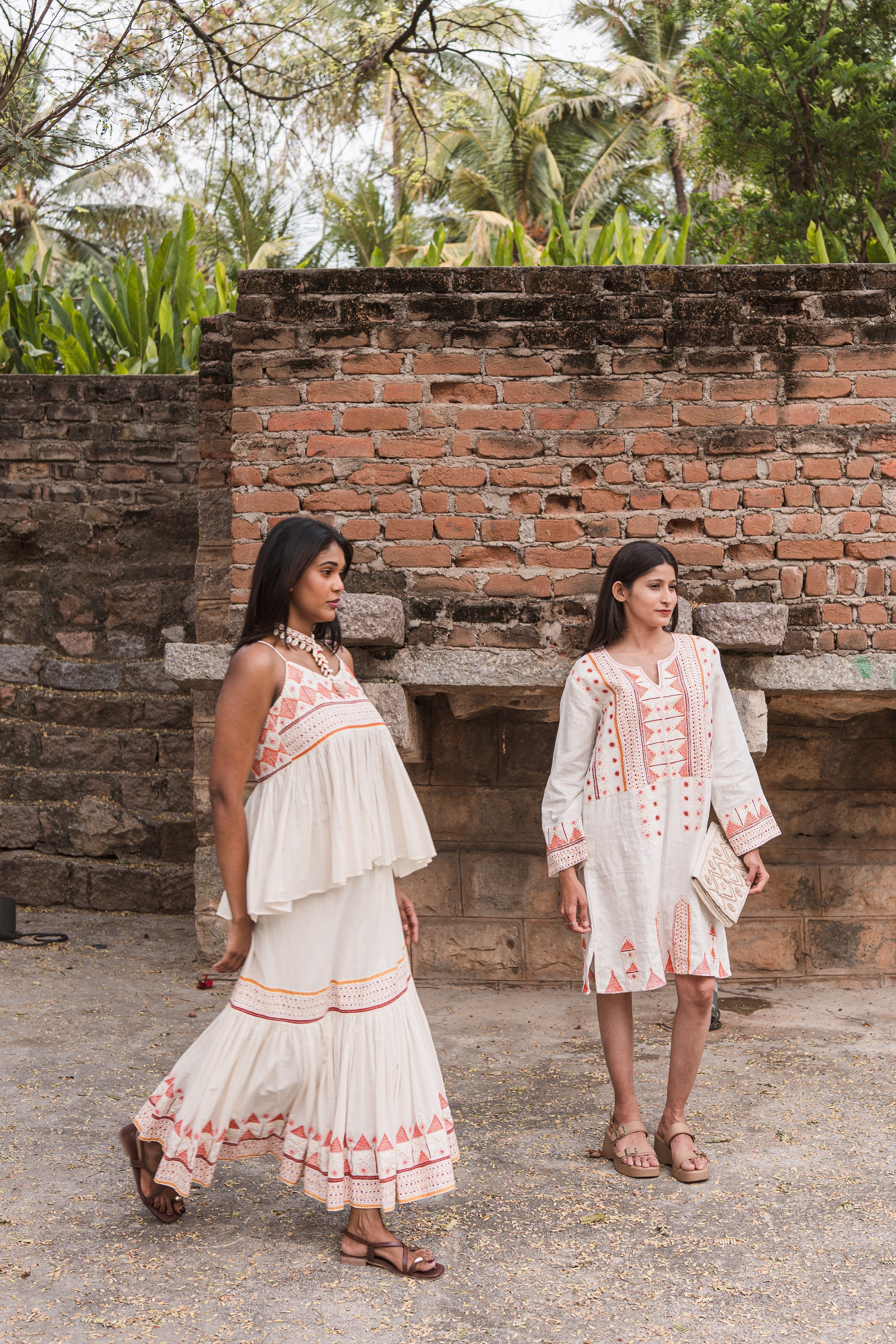 Durga Tunic Shell with Embroidery